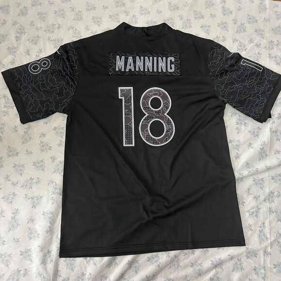NFL Peyton Manning Reflective Black Nike #18 Jersey - Picture 6 of 6